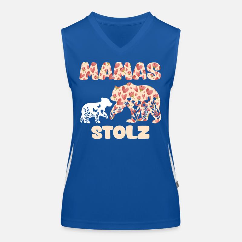 Werdende Mutter MAMAS STOLZ Lustiges Funktionelles Kontrast-Tank Top für Frauen