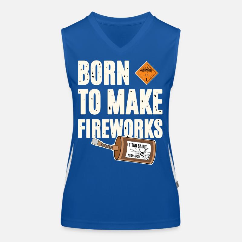 Born To Make Fireworks Women's Functional Contrast Tank Top