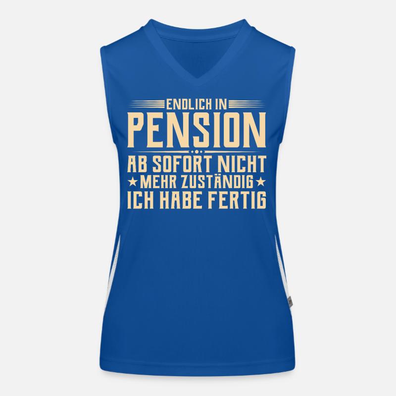 Pension No longer responsible - Pensioner Women's Functional Contrast Tank Top