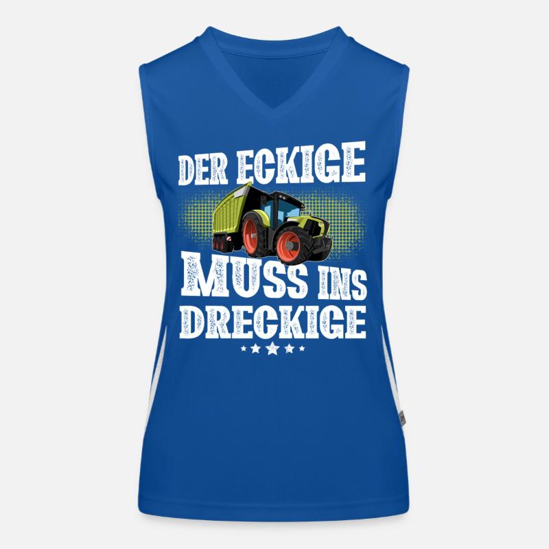 Tractor Farmer Women's Functional Contrast Tank Top