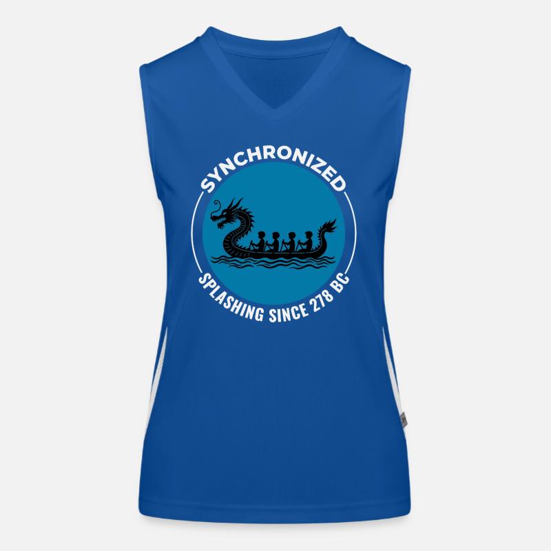 Synchronisiertes Paddeldesign Funktionelles Kontrast-Tank Top für Frauen