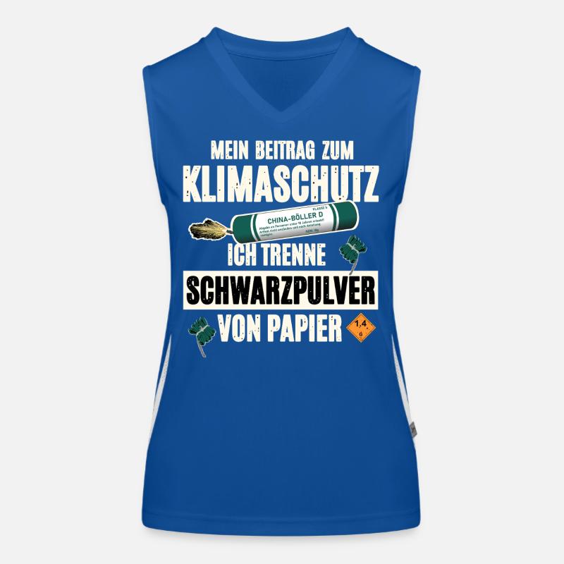 Pyrotechniker Pyro Funktionelles Kontrast-Tank Top für Frauen