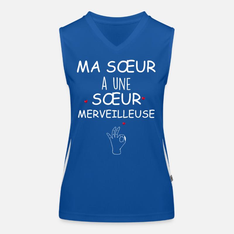 Meine Schwester hat eine wundervolle Schwester Funktionelles Kontrast-Tank Top für Frauen