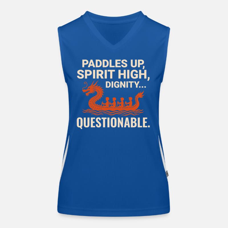 Équipage de course de bateaux-dragons Débardeur respirant contrasté Femme