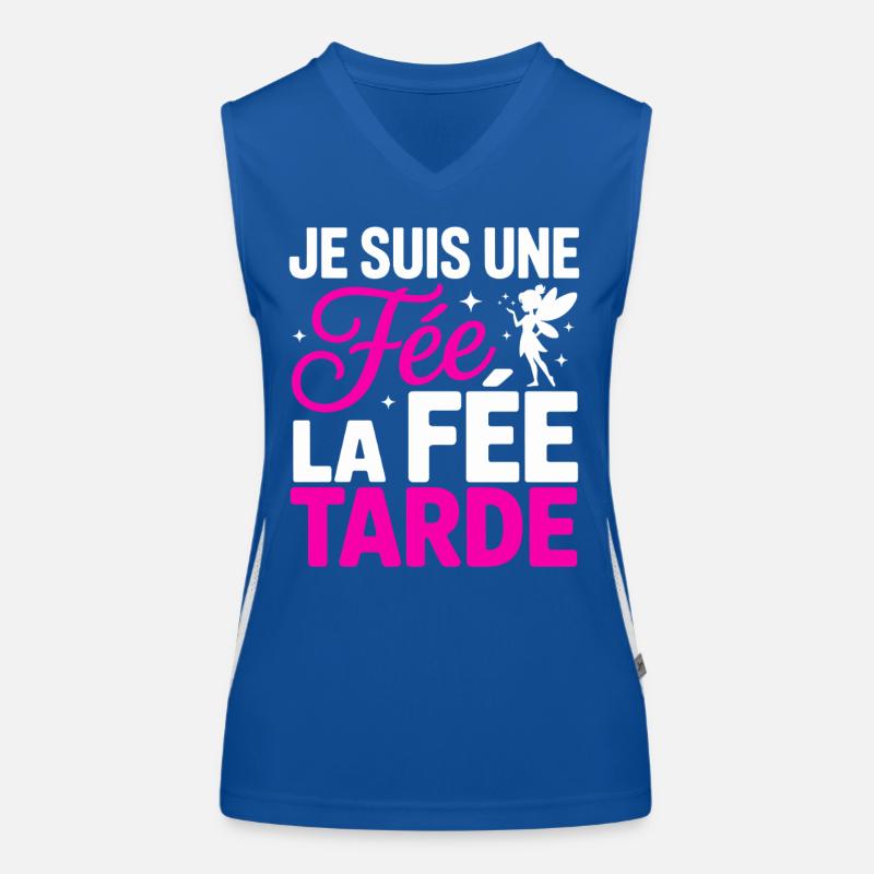 Ich bin eine Fee Die Fee Tarde Humor Frau Funktionelles Kontrast-Tank Top für Frauen