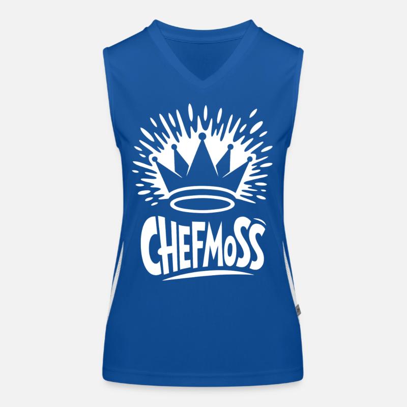 Chefmoss with royal crown Women's Functional Contrast Tank Top