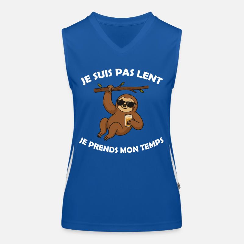 Ich bin nicht langsam, ich lasse mir Zeit - Lazy Funktionelles Kontrast-Tank Top für Frauen