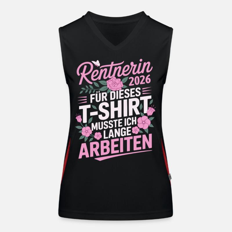 Rentnerin 2026 Funktionelles Kontrast-Tank Top für Frauen