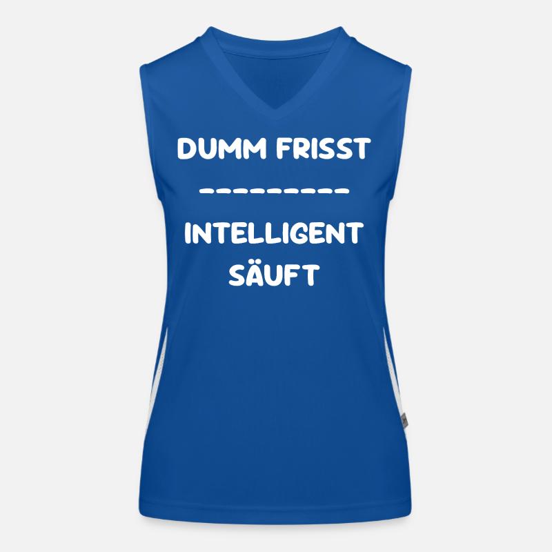 Stupid Eats - Intelligent Drinks Women's Functional Contrast Tank Top