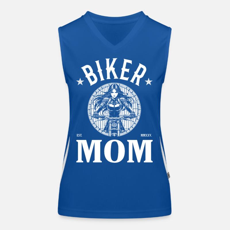 Biker Mom Design – Freedom & Pride Women's Functional Contrast Tank Top