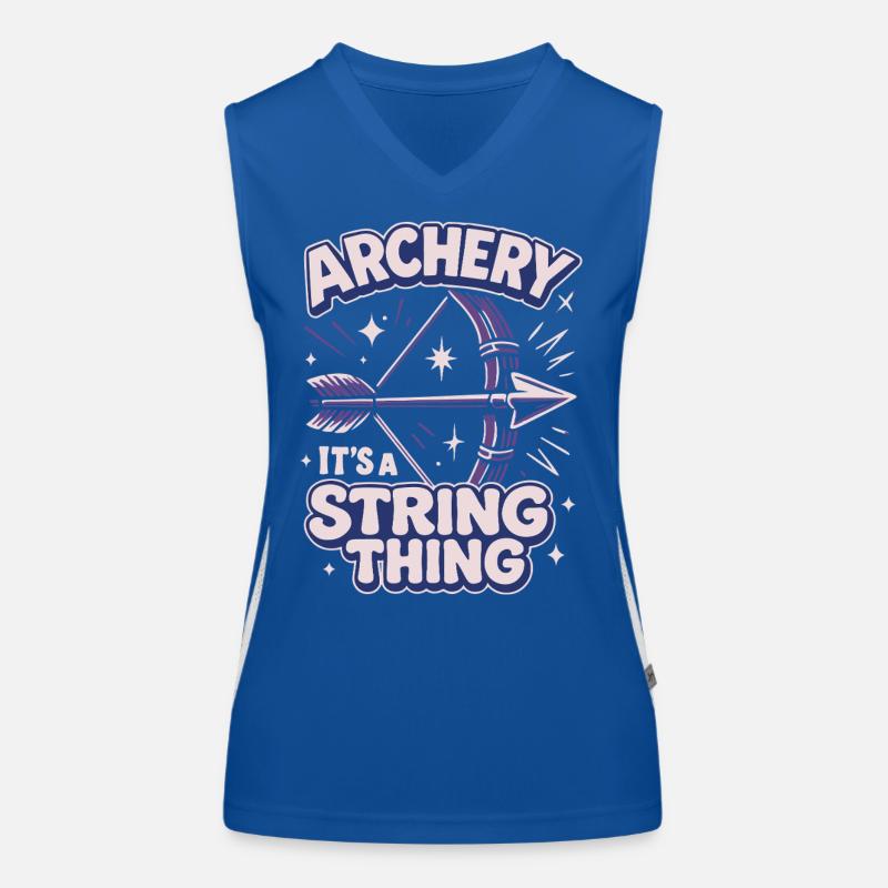 Bogenschießen Eine Sache Der Sehne Bogenschütze Funktionelles Kontrast-Tank Top für Frauen