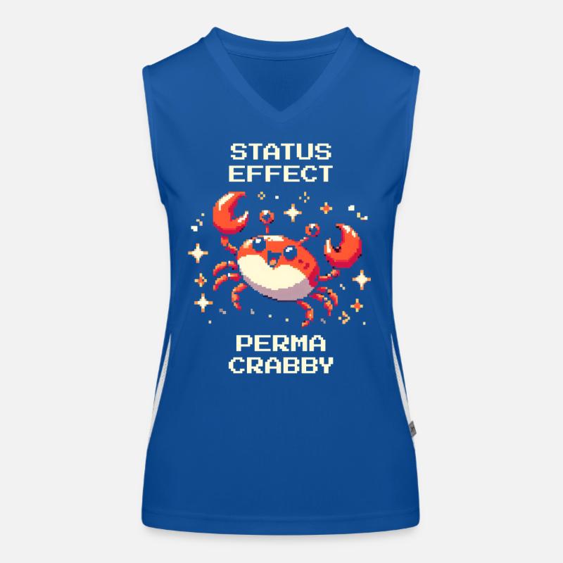 Statuseffekt: Perma-krabbelig | Krabbe, Meer Funktionelles Kontrast-Tank Top für Frauen