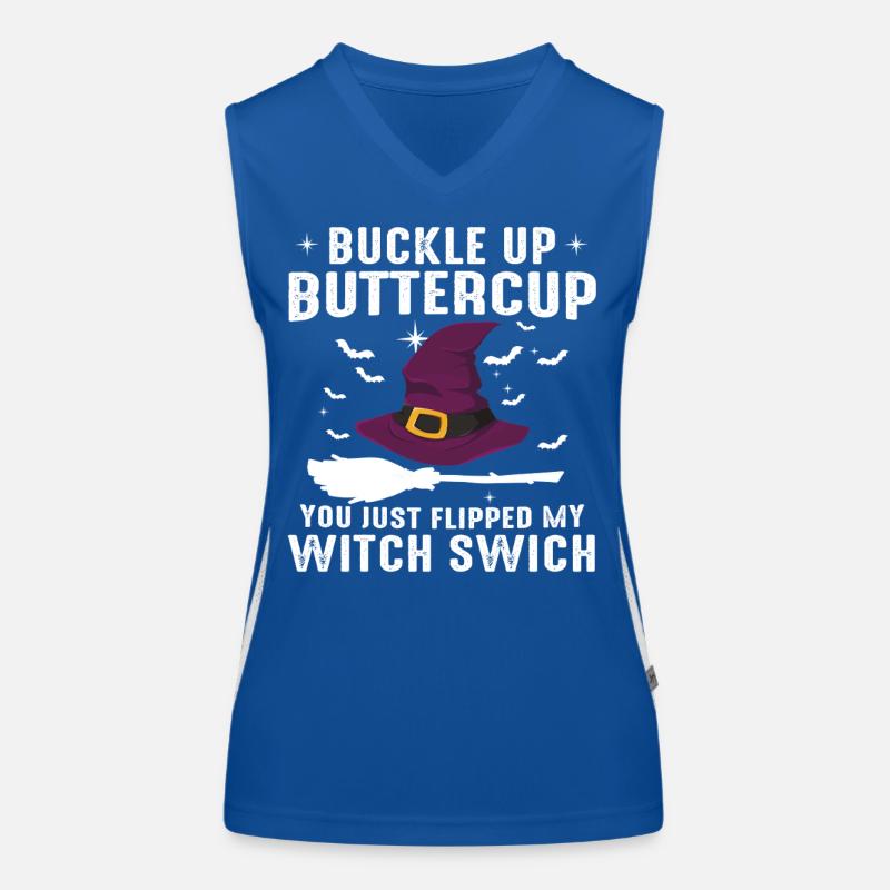 Witch Switch Halloween Women's Functional Contrast Tank Top
