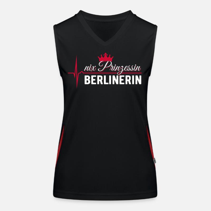 Nix Princess - Berliner - Cadeau ECG Pulse Débardeur respirant contrasté Femme