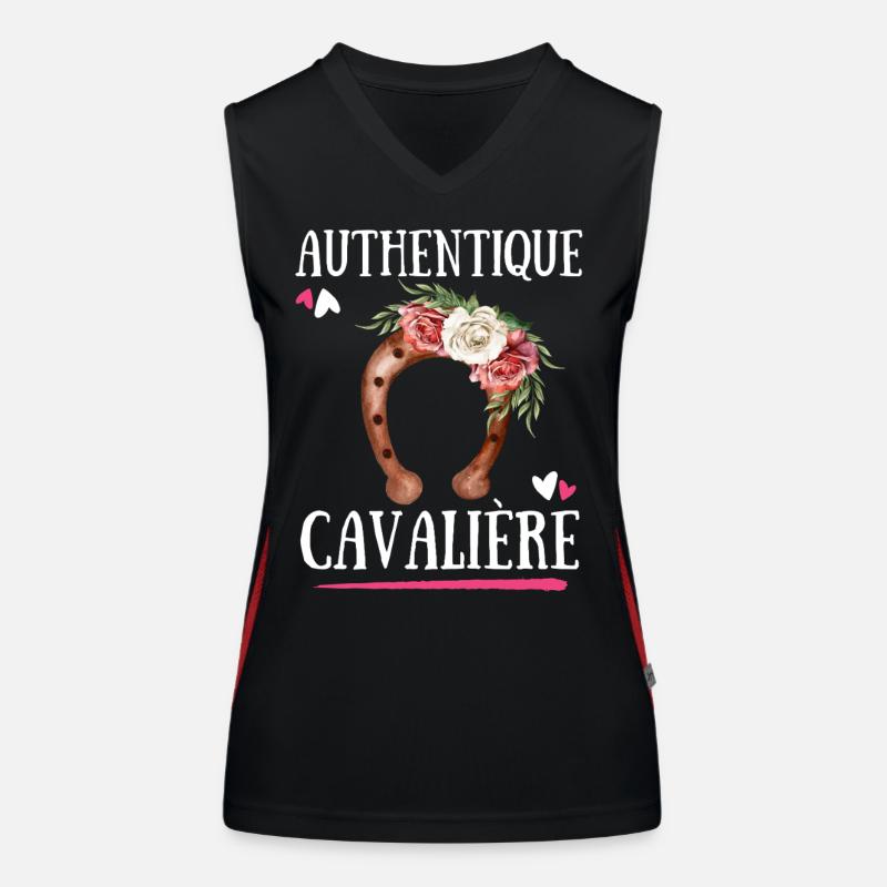 Authentique Cavaliere Débardeur respirant contrasté Femme
