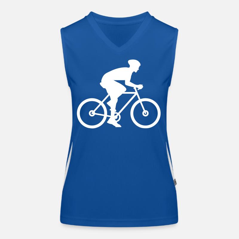 Conception de cadeaux pour le cyclisme Débardeur respirant contrasté Femme