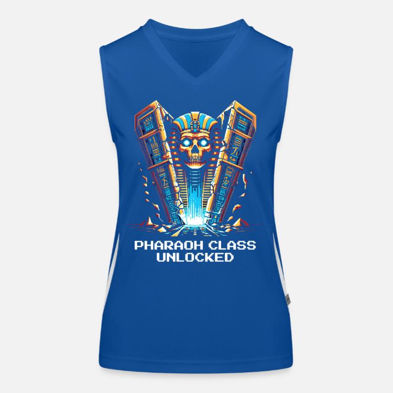 Pharaoh Class Unlocked | Egypt, RPG Women's Functional Contrast Tank Top