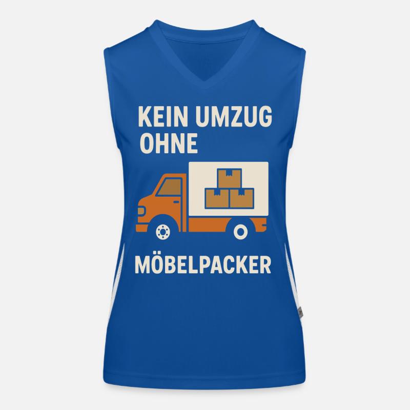 No move without movers Women's Functional Contrast Tank Top