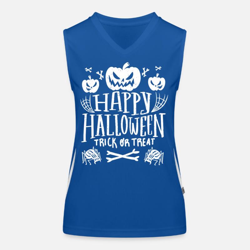 Spukkürbisse Süßes oder Saures Funktionelles Kontrast-Tank Top für Frauen