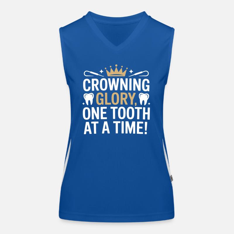 Conception de ponts de technicien de laboratoire dentaire Débardeur respirant contrasté Femme