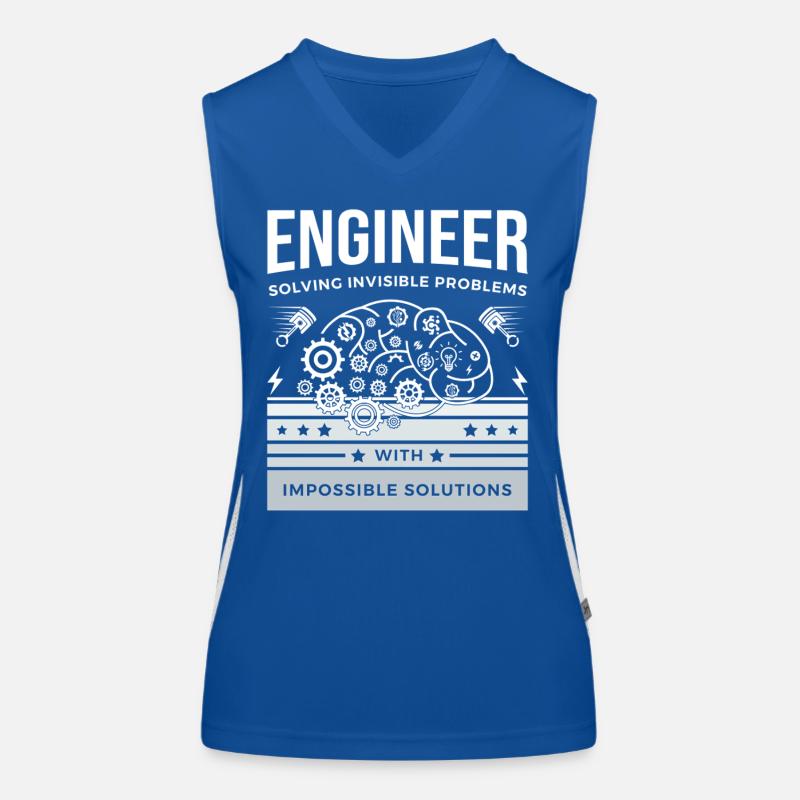 ENGINEER – Solving Invisible Problems T-Shirt Women's Functional Contrast Tank Top