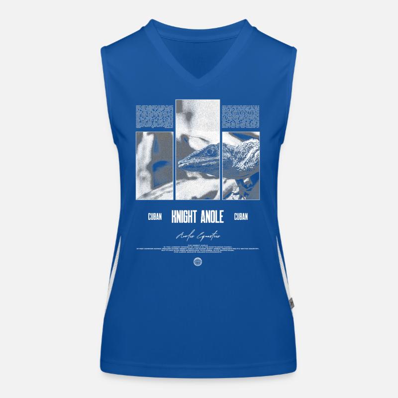Cuban Knight Anole Lizard Owner Reptile Keeper Women's Functional Contrast Tank Top
