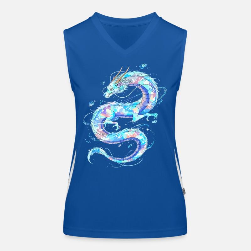 Ätherischer Wasserdrache Funktionelles Kontrast-Tank Top für Frauen