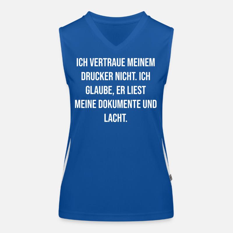 Printer's joke – document joke Women's Functional Contrast Tank Top