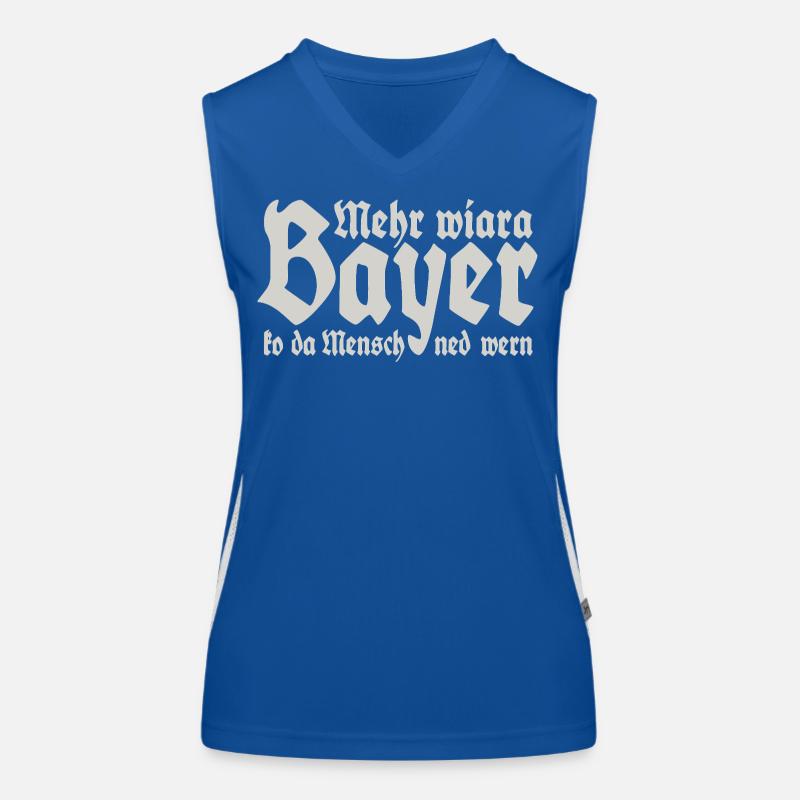 Mehr als ein Bayer kann der Mensch nicht werden Funktionelles Kontrast-Tank Top für Frauen
