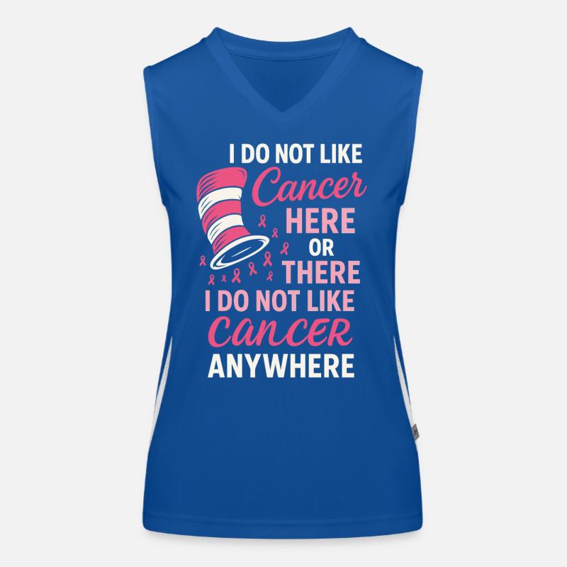 Ich Mag Krebs Nicht Hier Oder Dort Funktionelles Kontrast-Tank Top für Frauen