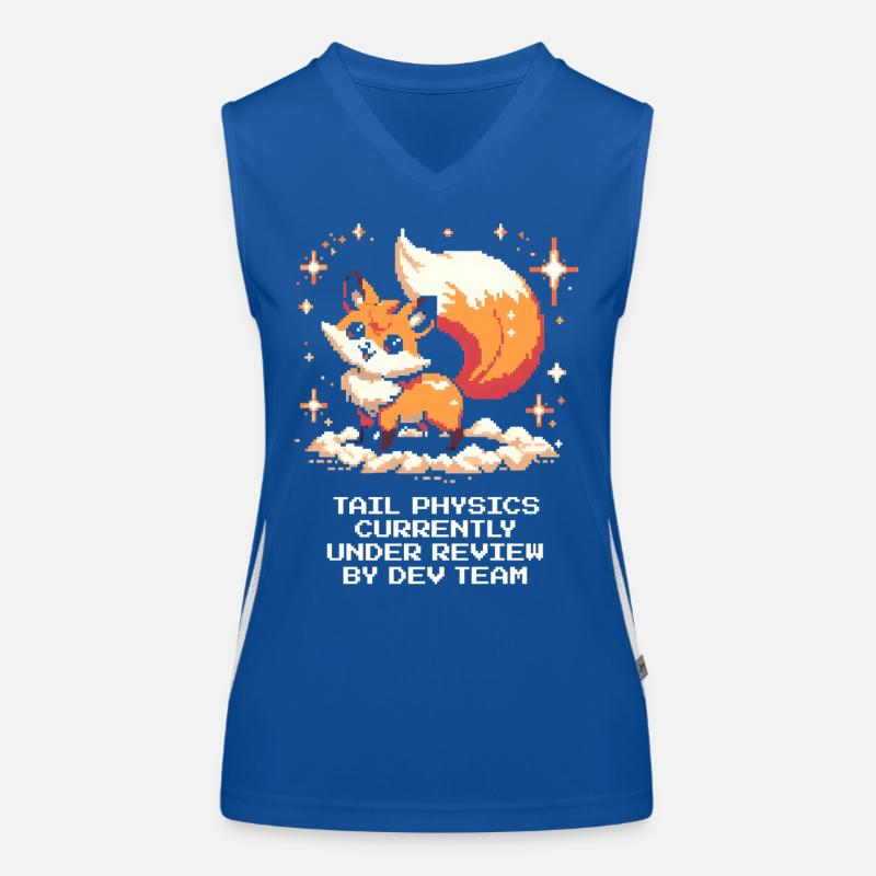 Tail physics are being tested | Fox, Dev Team Women's Functional Contrast Tank Top