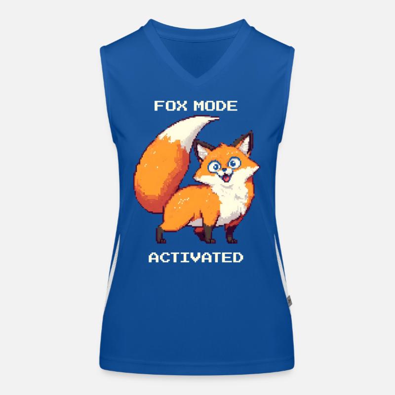 Fuchsmodus aktiviert | derpy Fuchs Humor Funktionelles Kontrast-Tank Top für Frauen