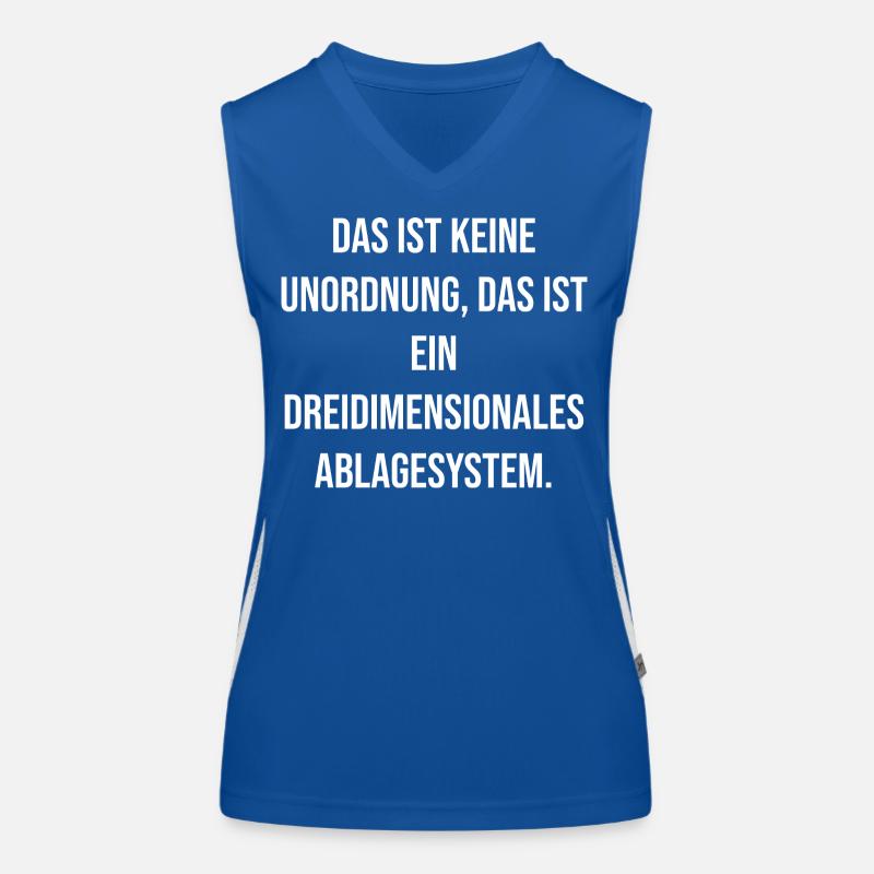 Dreidimensionales Ablagesystem Spruch Funktionelles Kontrast-Tank Top für Frauen