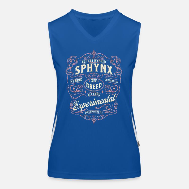 Elfen-Sphinx-Katze Funktionelles Kontrast-Tank Top für Frauen