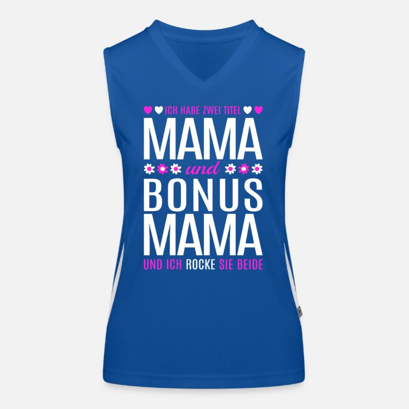 Mama Bonus Mama Stiefmutter Muttertag Geschenk Funktionelles Kontrast-Tank Top für Frauen