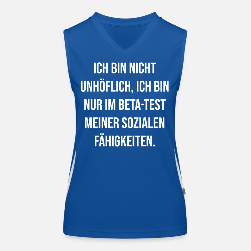 Test bêta de compétence sociale Débardeur respirant contrasté Femme