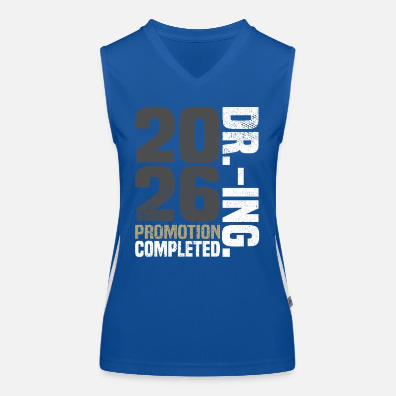 Dr. Ing. Promotion Completed Funktionelles Kontrast-Tank Top für Frauen