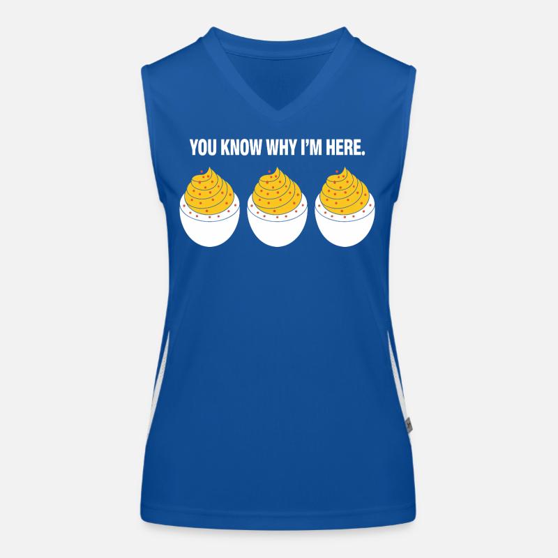 Gefüllte Eier Funktionelles Kontrast-Tank Top für Frauen