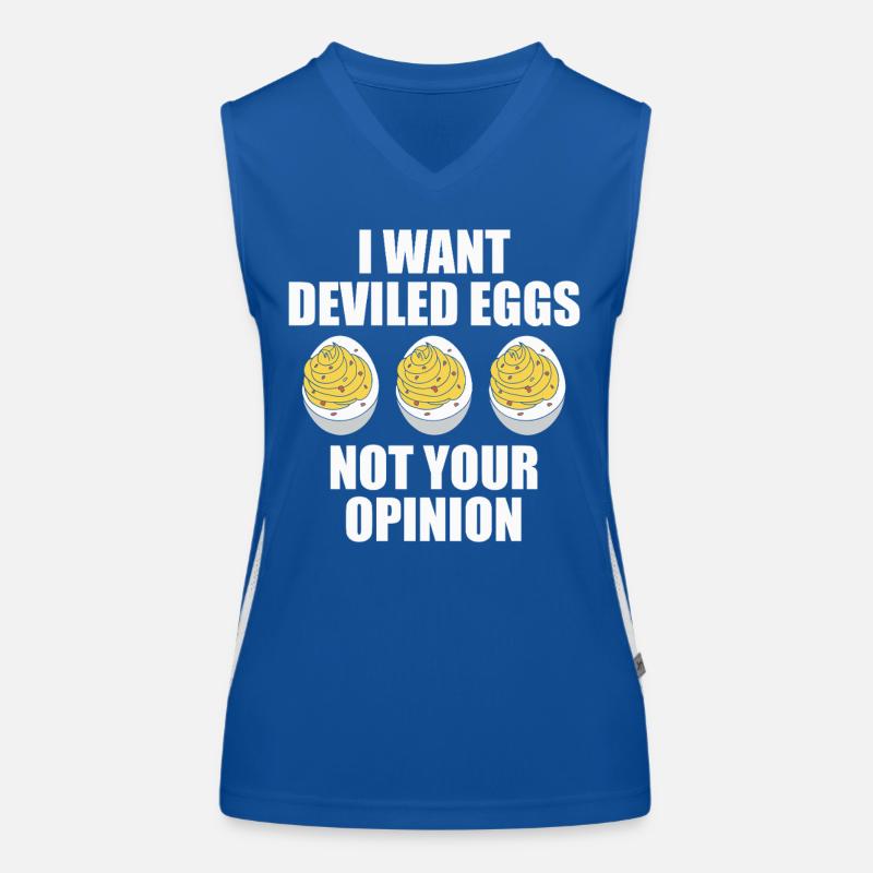 Gefüllte Eier Funktionelles Kontrast-Tank Top für Frauen