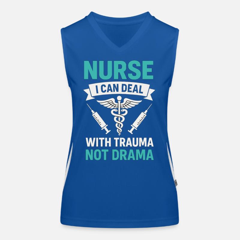 Krankenschwester: Trauma Statt Drama Funktionelles Kontrast-Tank Top für Frauen