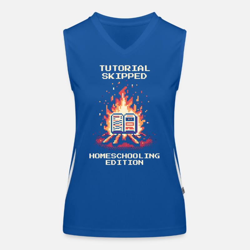 Tutorial übersprungen | Homeschooling Humor Funktionelles Kontrast-Tank Top für Frauen