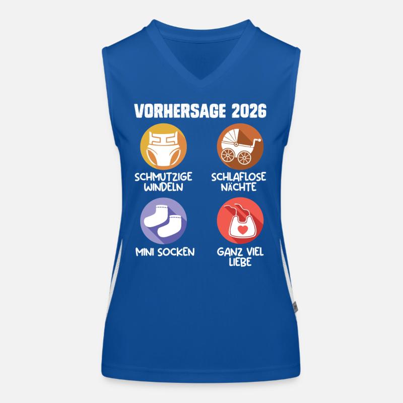 Soon Mom PREDICTION 2026 Funny Women's Functional Contrast Tank Top
