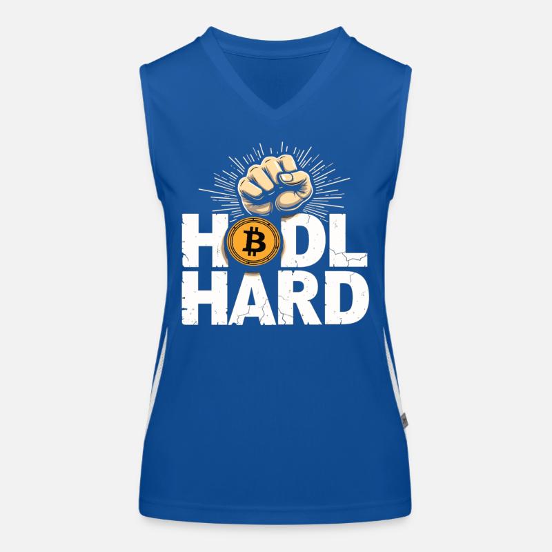 Btc Bitcoin HARD – Bitcoin Crypto Débardeur respirant contrasté Femme