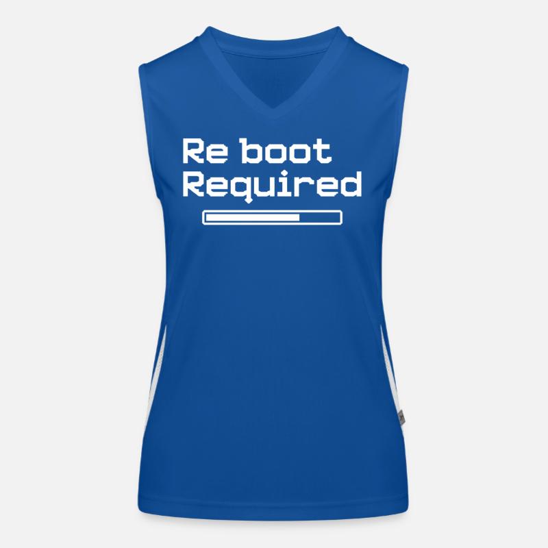 Redémarrage requis - Style de jeu rétro Débardeur respirant contrasté Femme