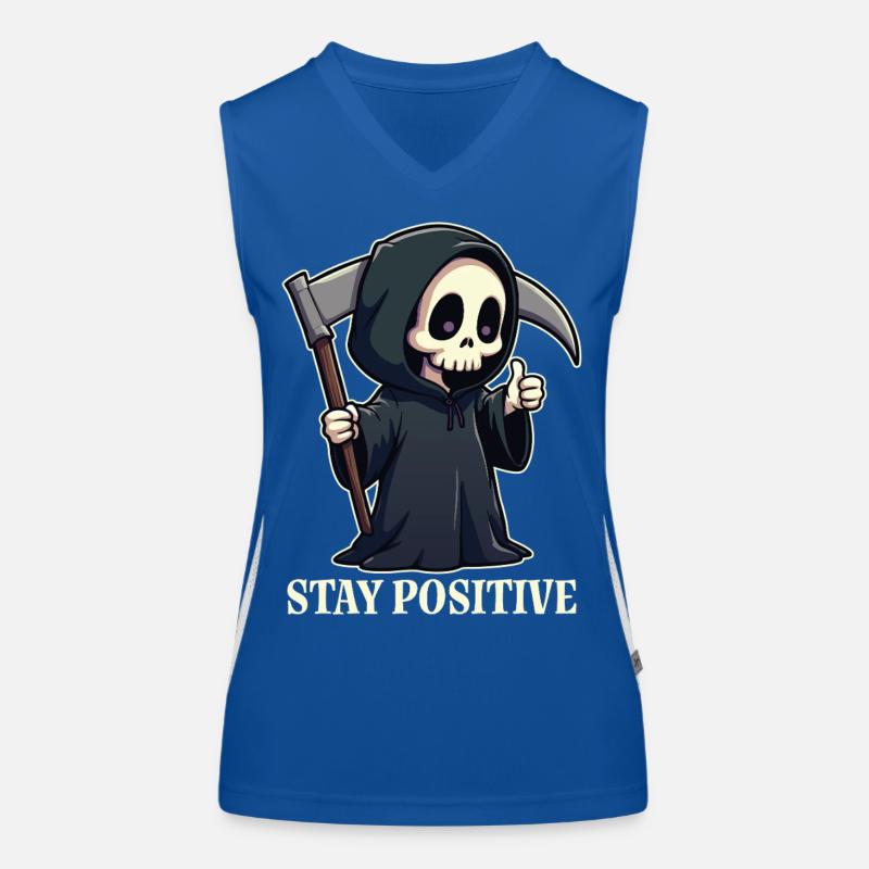 Bleiben Sie positiv Funktionelles Kontrast-Tank Top für Frauen
