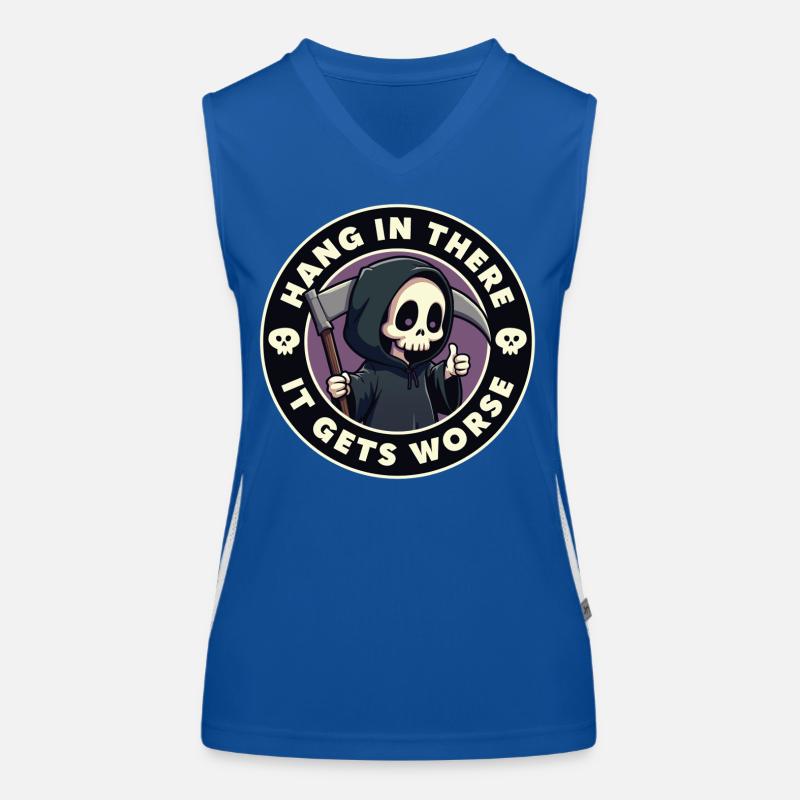 Halten Sie durch, es wird noch schlimmer Funktionelles Kontrast-Tank Top für Frauen