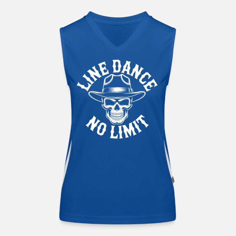 Danse en ligne Crâne No Limit Débardeur respirant contrasté Femme