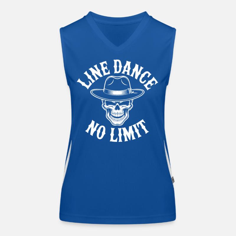 Danse en ligne Crâne No Limit Débardeur respirant contrasté Femme