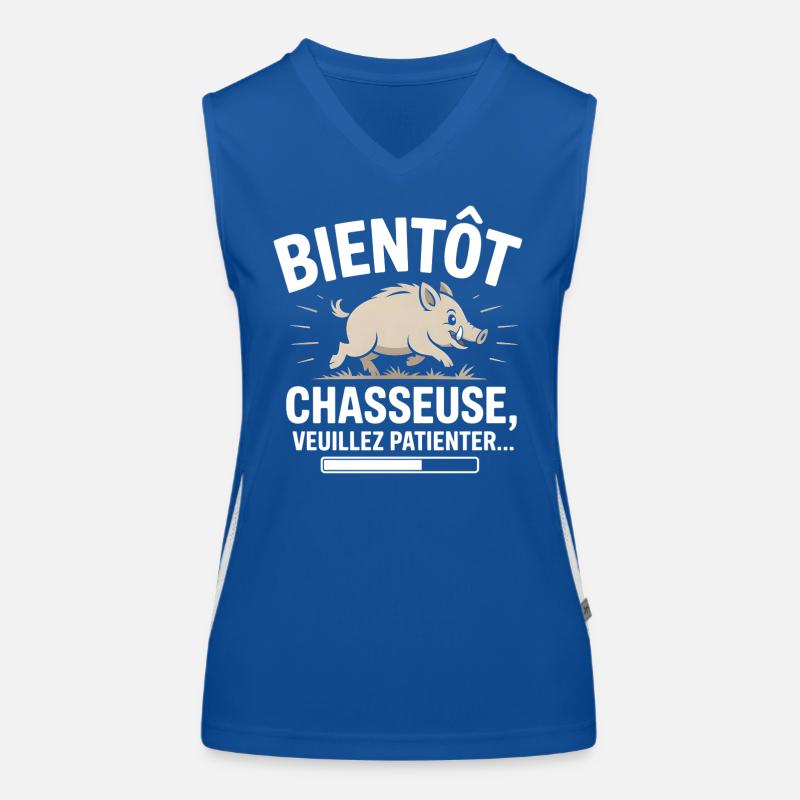 Bald ein Jäger Funktionelles Kontrast-Tank Top für Frauen