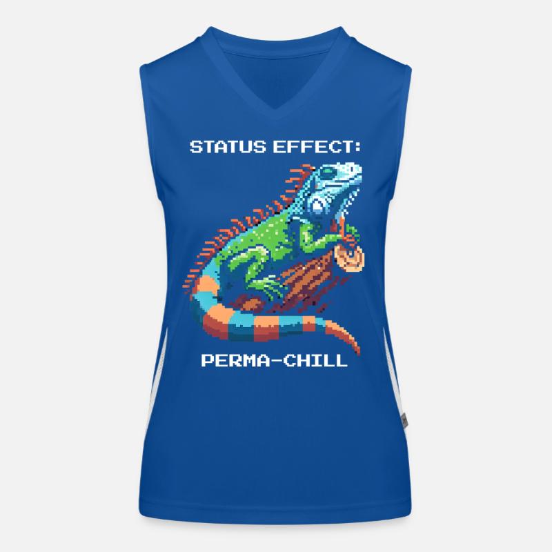 Status-Effekt: Dauerchill | Leguan Terrarium Funktionelles Kontrast-Tank Top für Frauen